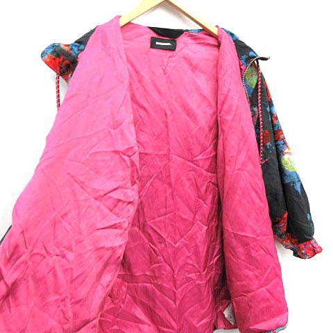 ディーゼル DIESEL ジャケット パーカー ジップアップ ロング 花柄 XXS 
