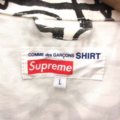 シュプリーム SUPREME ×Comme des Garcons SHIRT 18AW Printed Canvas  