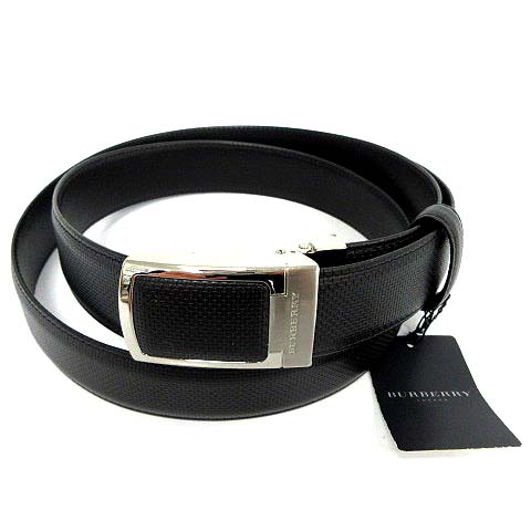 未使用品 バーバリー BURBERRY ベルト レザー 牛革 ロック式バックル  