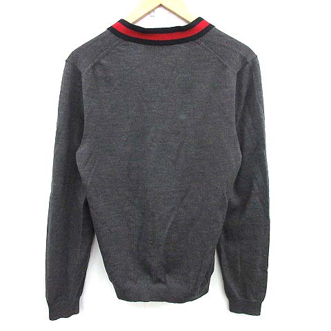 グッチ GUCCI 18AW セーター ニット Vネック シェリーライン 長袖 S 