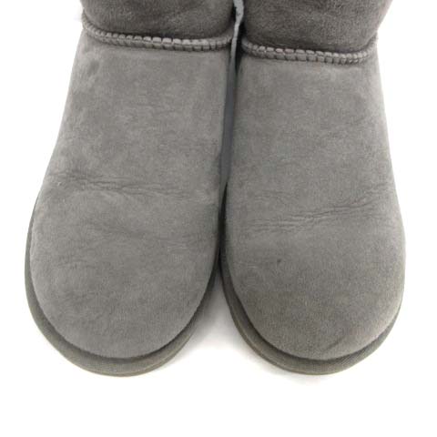 オーストラリア製 UGG MINI ブーツ グレー US6 アウトドアソール