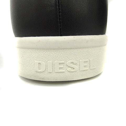 ❤️ディーゼル❤️DIESELスニーカー×ブラック✨【極美品】27センチ ディーゼル DIESEL スニーカー ハイカット サイドジップ レザー
