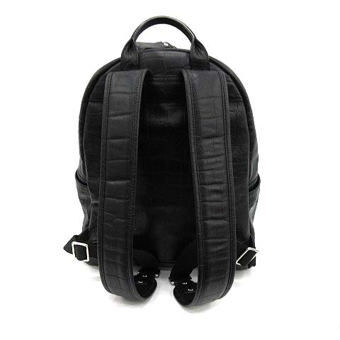 エムシーエム MCM バッグ リュックサック デイパック クロコ型押し PC 