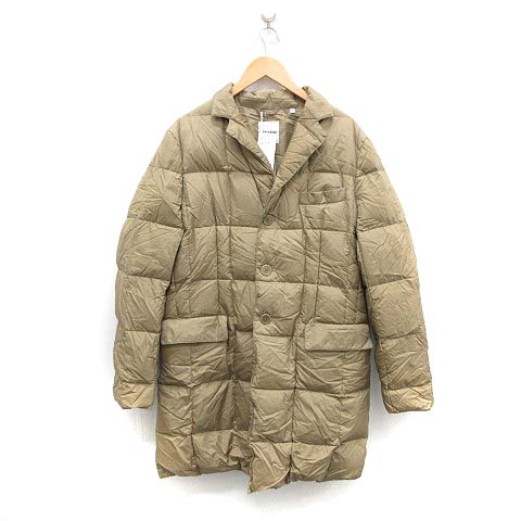 未使用品 アスペジ Aspesi ダウンチェスター コート Bobone Super Dry ナイロン ナイロン L ベージュ Mf14 メンズ 081 ベクトルパーク