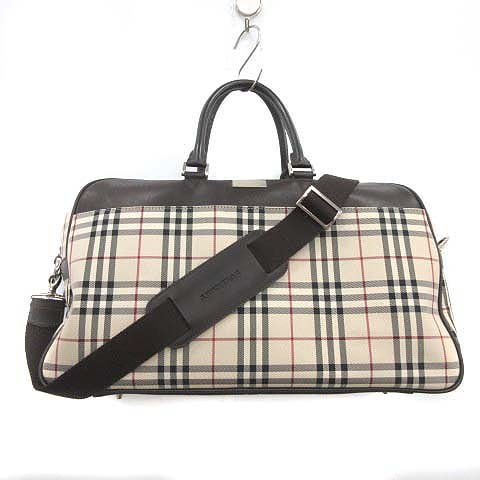 バーバリー BURBERRY ボストンバッグ ショルダー 2way ノバチェック  