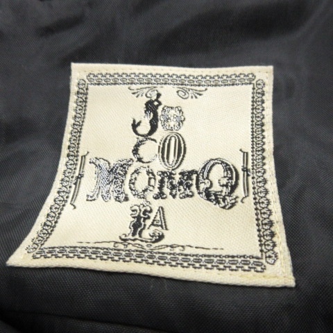 ホコモモラ Jocomomola ワンピース ひざ丈 半袖 レース 切替 42 L 黒 ブラック St レディース 081 ベクトルパーク