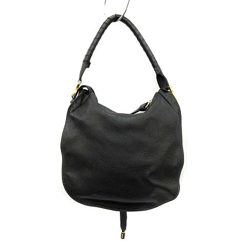 クロエ CHLOE マーシー ワンショルダーバッグ レザー 黒 ブラック /KH 