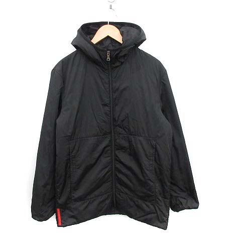 プラダスポーツ PRADA SPORT 中綿ジャケット フード ジップアップ 