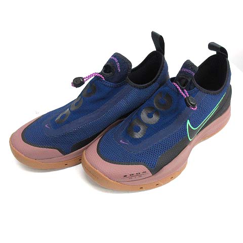 ナイキエーシージー Nike Acg スニーカー エーシージー ズーム エアー エーオー Acg Zoom Air Ao Blue Void 27cm 紺 ネイビー Ct28 401 Mf14 メンズ 081 ベクトルパーク