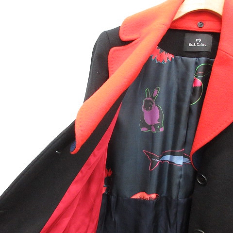 ポールスミス PAUL SMITH 19SS チェスターコート ロング 付け襟 裏地 