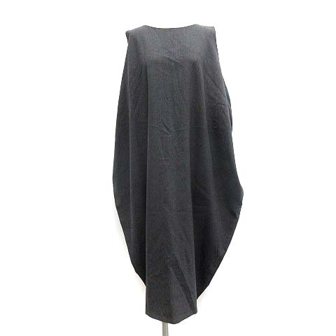 ミズイロインド Mizuiro Ind ワンピース ロング ミモレ ノースリーブ ウール混 グレー Mf28 レディース 081 ベクトルパーク