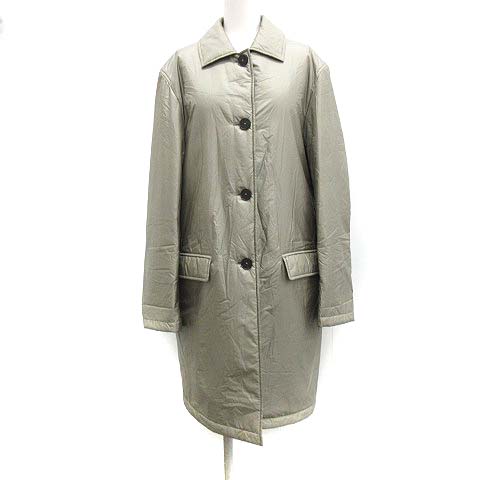 ジルサンダー Jil Sander 19aw ステンカラーコート ロング 中綿 ナイロン 32 Xs グレー Mf22 レディース 081 ベクトルパーク