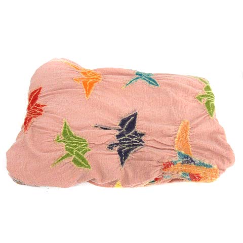 キャピタル kapital 縮絨ウール 千代紙鶴 ストール マフラー 総柄  