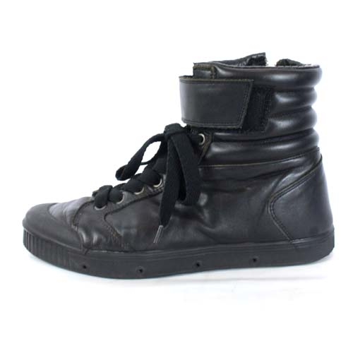 エーケーエム Akm Spring Court スニーカー シューズ ハイカット レースアップ レザー 41 黒 ブラック Mr メンズ 081 ベクトルパーク