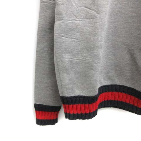 GUCCI グレー ロゴ トレーナー　6 GUCCI グレー ロゴ トレーナー