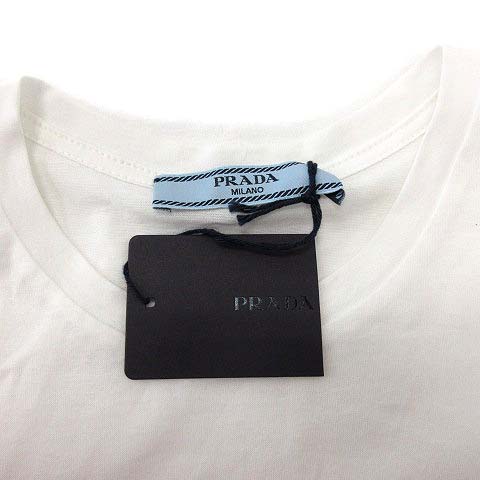 プラダ PRADA 2019年製 Tシャツ カットソー 半袖 クルーネック ロゴ 36  