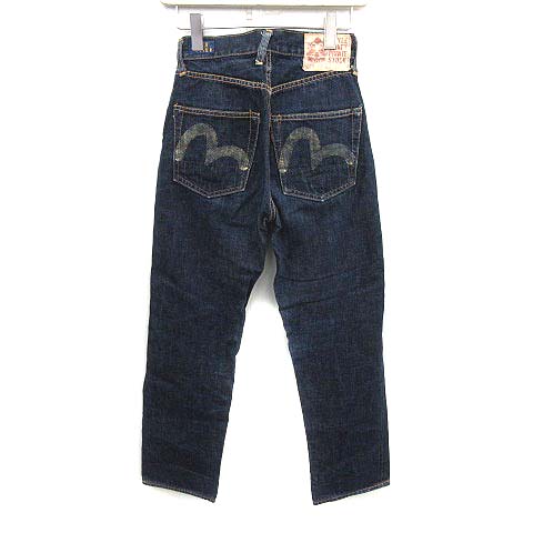 エヴィス EVISU デニムパンツ ジーンズ ハイウエスト カモメ 36 S 青  