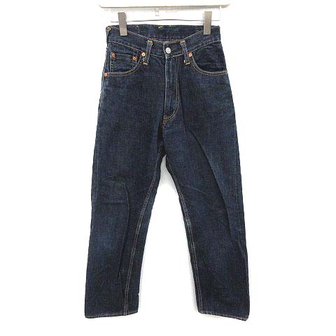 エヴィス EVISU デニムパンツ ジーンズ ハイウエスト カモメ 36 S 青  