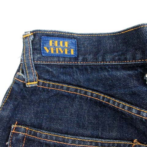 エヴィス EVISU デニムパンツ ジーンズ ハイウエスト カモメ 36 S 青  