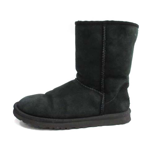 レディース UGG(アグ)ブラック スエード ショートブーツ 25cm アグ UGG
