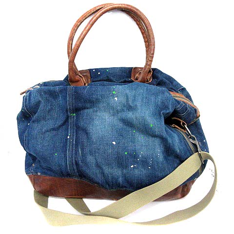 ディーゼル DIESEL ボストンバッグ デニム ペイント 2WAY ショルダー  