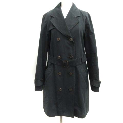 バーバリー ブラック トレンチコート 38 ミッドレングス ケンジントン ヘリテージ トレンチコート