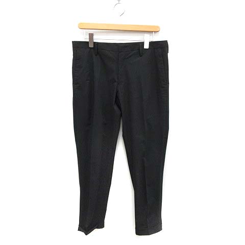 ポールスミス Paul Smith aw ソロテックス アンクルカット パンツ ストレート ロールアップ L 黒 ブラック Mf21 メンズ 081 ベクトルパーク