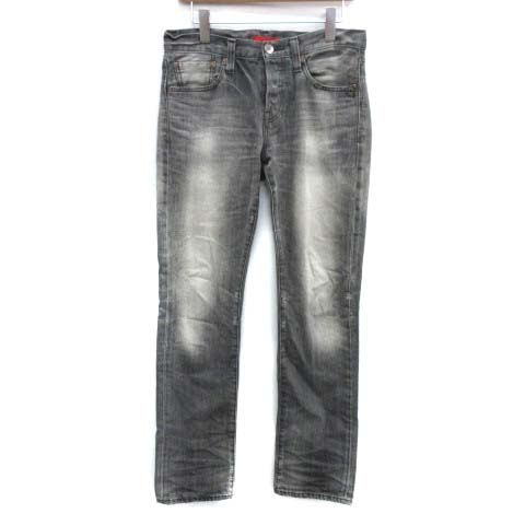 レッドカード Red Card デニムパンツ ジーンズ ダメージ加工 ボタンフライ 31 M グレー Pj メンズ 081 ベクトルパーク