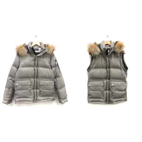 バーバリーブラックレーベル BURBERRY BLACK LABEL L ダウンジャケット 