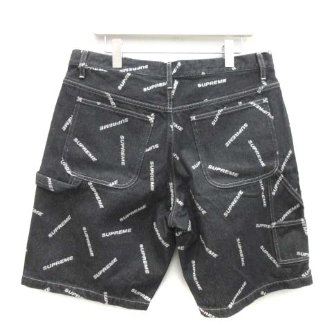 シュプリーム SUPREME 17SS W34 XL ペインターパンツ ハーフ ショート 