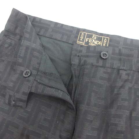 フェンディ FENDI W30 XL ワイドパンツ スラックス ズッカ柄 フェンディ FENDI W30 XL ワイドパンツ スラックス ズッカ柄