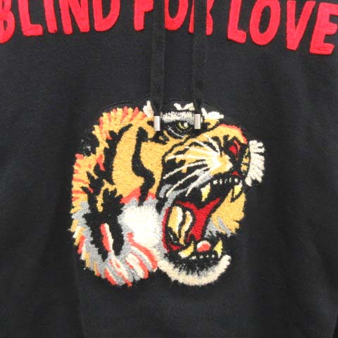 グッチ GUCCI 18AW S パーカー プルオーバー BLIND FOR LOVE タイガー 