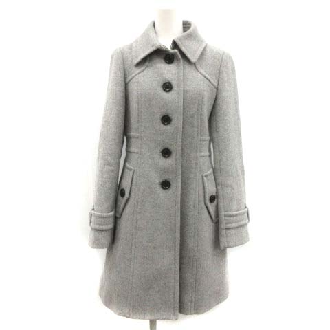 バーバリーブルーレーベル BURBERRY BLUE LABEL 38 M ロングコート 