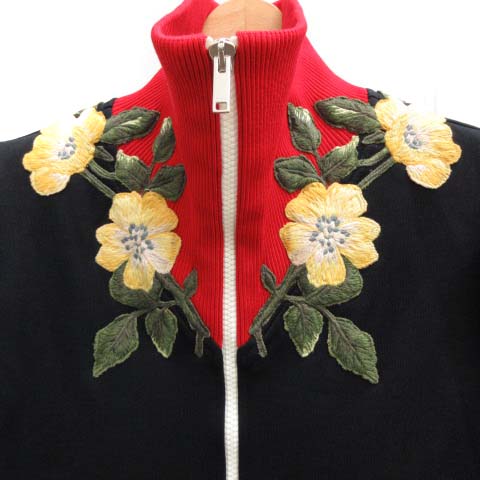 GUCCI 花柄刺繍 ジャケット 赤