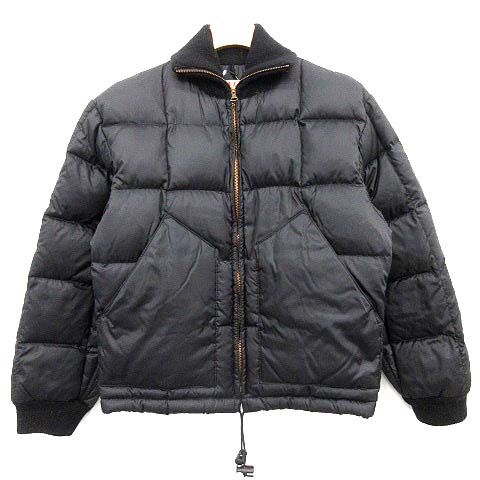 エヴィス EVISU DOWLUCK ダウンジャケット 36 黒 ブラック /☆G