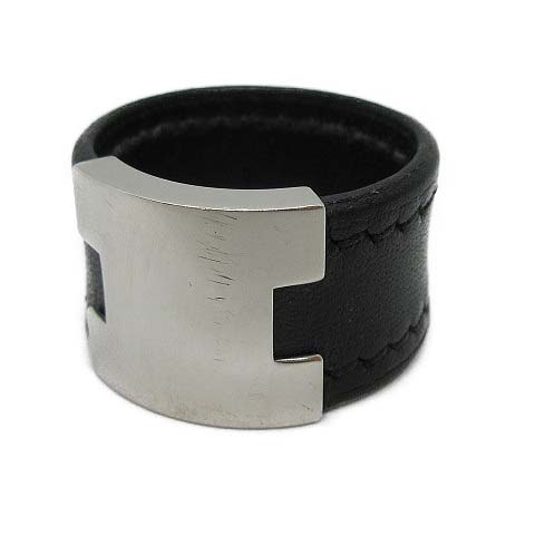 エルメス HERMES ルーリー リング 指輪 レザー Lサイズ 20号  