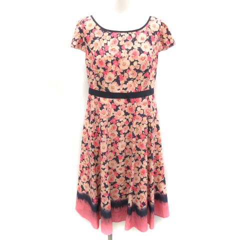 トッカ Tocca 19ss ワンピース ウィングドスリーブ 膝丈 花柄 0 Xs ベージュ ピンク 紺 Pj レディース 081 ベクトルパーク トッカ Tocca 19ss ワンピース ウィングドスリーブ 膝丈 花柄 0 Xs ベージュ ピンク 紺 Pj レディース 081 ベクトルパーク