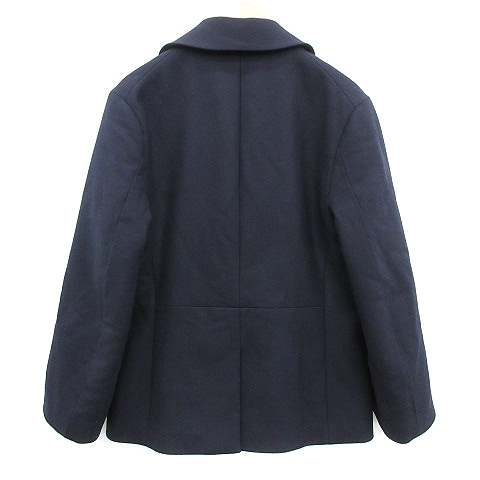 プラダ PRADA 19AW アウター Pコート ピーコート 中綿 ウール 48 L 紺 