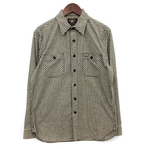 ダブルアールエル Rrl シャツ 長袖 ギンガムチェック ラルフローレン M 黒 ベージュ G メンズ 081 ベクトルパーク