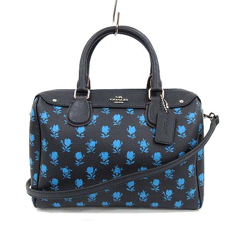 coach 花 柄 バック in blue コーチ COACH ハンドバッグ ショルダー 