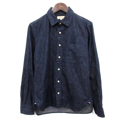 ジャパンブルージーンズ Japan Blue Jeans シャツ デニム 長袖 S インディゴ ネイビー G メンズ 081 ベクトルパーク