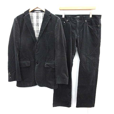 バーバリーブラックレーベル BURBERRY BLACK LABEL スーツ ベロア 