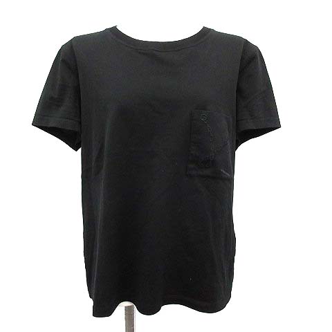 エルメス HERMES Tシャツ カットソー 半袖 シェーヌダンクル 刺繍 42  
