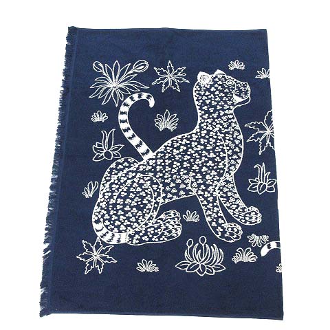 未使用品 エルメス HERMES Leopards Towel バスタオル ビーチタオル 