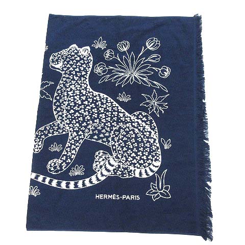 未使用品 エルメス HERMES Leopards Towel バスタオル ビーチタオル 