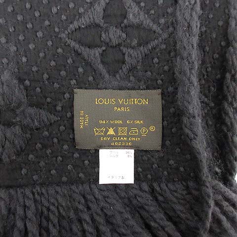 ルイヴィトン LOUIS VUITTON マフラー エシャルプ ロゴマニア ニット 