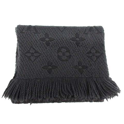 ルイヴィトン LOUIS VUITTON マフラー エシャルプ ロゴマニア ニット 