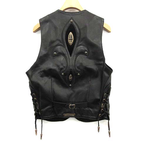 クロムハーツ CHROME HEARTS ベスト 6BTN ZIP FRNT VEST クロスボール  