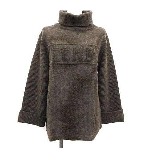 フェンディ FENDI ニット セーター 長袖 タートルネック エン
