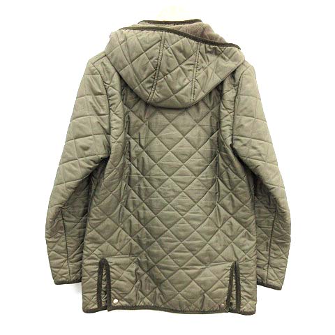 トラディショナルウェザーウェア Traditional Weatherwear キルティングジャケット 中綿 アウター Conwy スタンドカラー フード 38 M カーキ Kh メンズ 081 ベクトルパーク